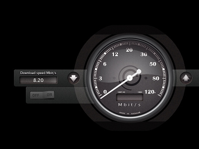 Speedometer download speed speedometer upload