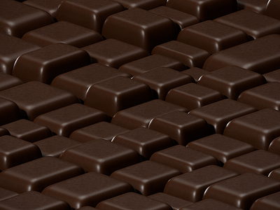 .:Chocolate Pattern:. 3d advertising background bar branding candy choco chocolate commercials design graphic design illustration mockup nft pattern procedural render sweet texture web3