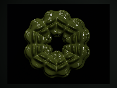 .:Bionic Hex 002:. 3d abstract bionic branding design geometry graphic design green hexagon holographic illustration mandala nft node placeholder procedural render shape ui web3