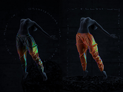 .:Crypto Fashion:. 3d artificial intelligence branding clothes cryptocurrencies cyberpunk design fashion futuristic hitech hologram holographic illustration logo nft placeholder render tech web design web3