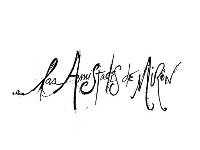Las Amistades_2 hand drawn ink lettering