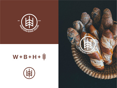 Western bakery house  logo design