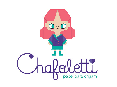 Logotype for the Brand Chafoletti chafoletti character design graphic design identity illustration logotype origami paper