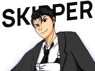 Skipper's Man Form animation fanart graphic design illustration manga