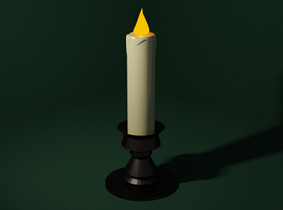 A Candle 3d animation design graphic design illustration