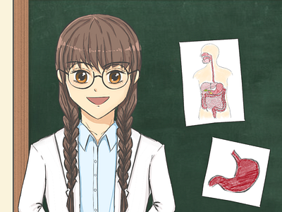 Mila The Scientist animation graphic design illustration manga