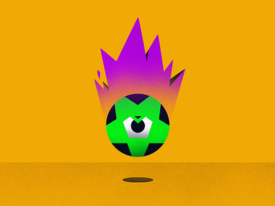Barrilete ball emoji flame soccer