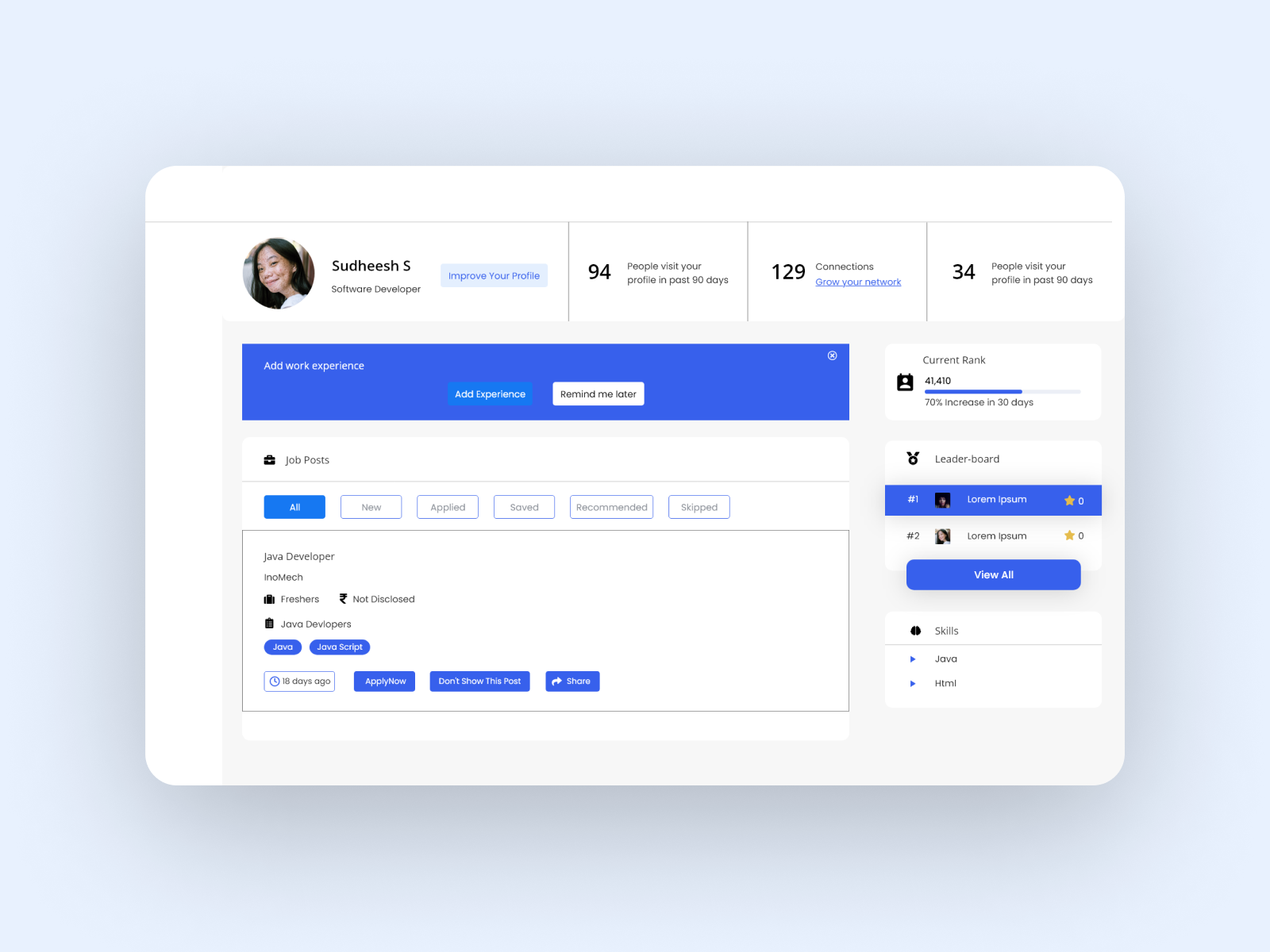 Dashboard Design by Laiba Iqbal on Dribbble