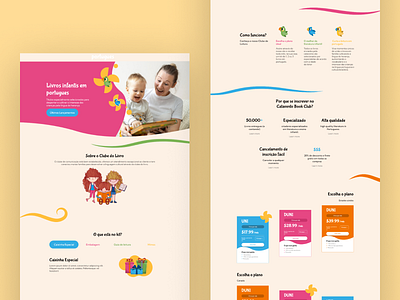 Children Book Store Website book shop book shop web book store book store website children book shop design homepage interface landing page online store ui web design website