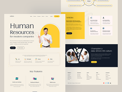Landing Page:  HR Web Design