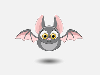 Cute baby bat. bat cute design fanny halloween icon illustration vector