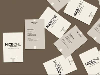 Business Card for NICEONE branding business card design graphic design print vector