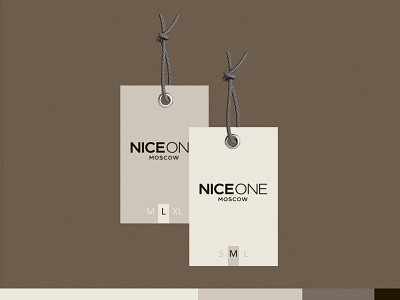 Label tag for NICEONE branding design graphic design label tag print