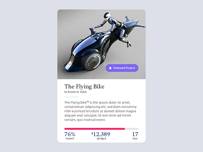 DailyUI - 032 ·Crowdfunding Campaign