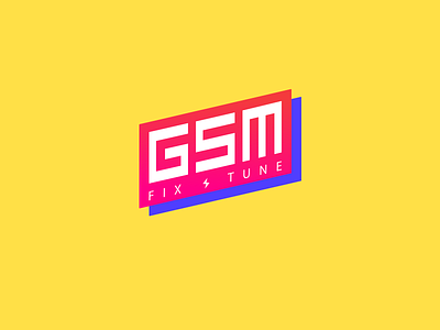 GSM Logo brand branding logo logo concept logo design logo exploration tilted