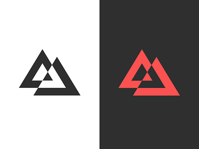 Triangles logo exploration triangles