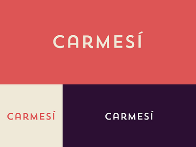 Carmesí brand branding logo logo design
