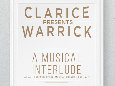 Musical Interlude Poster poster