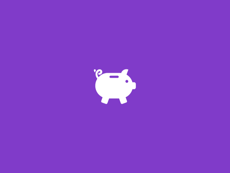 Piggy Bank animation motion