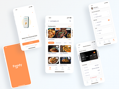 Foody | Food Delivery Mobile App app branding clean dashboard design interface mobile app mobileapp product design ui uiux ux