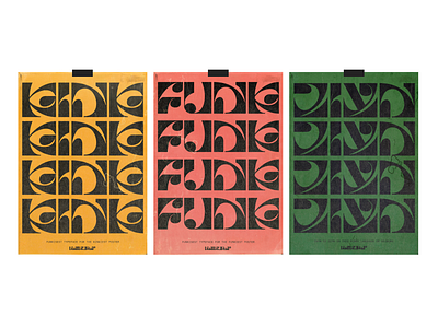 Four Letter Posters - w/BM Kaikura Typeface