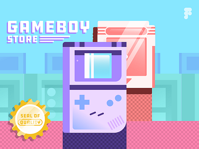 Gameboy Store figma game gameboy gaming illustration nintendo retro