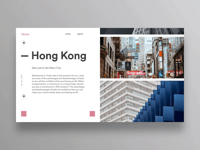 Explore Cities travel protopie web clean ui app daily ui interface mobile practice city architecture