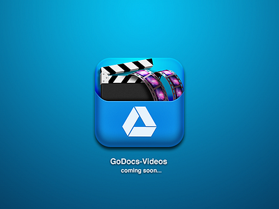 Godocs-Videos blue docs documents drive film google icon ios videos