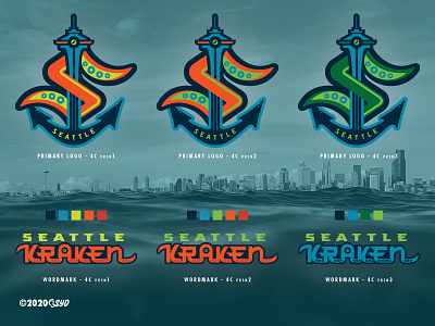 Seattle Kraken Primary Logo Animation