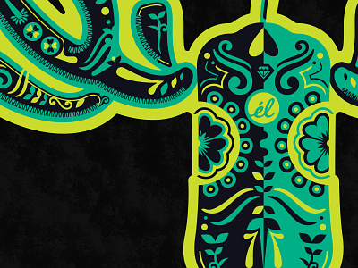 WIP - client project 01 alaska client project dayofthedead logo screamin yeti sneak peek snippet wip