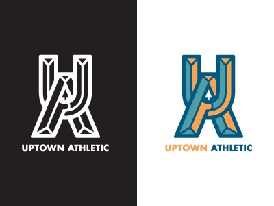 Uptown Athletic - primary logo (1C & 3C)