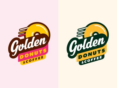 Golden Donuts - rebrand - Round 1 alaska anchorage coffee delivery golden donuts identity logo proof rebrand screamin yeti