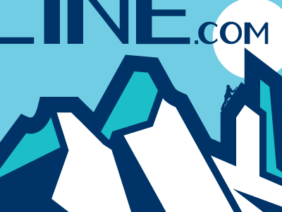 The FirnLine.com podcast - logo - 2 of 3 alaska apparel brand climber climbing logo moon mountains patch podcast screamin yeti sticker