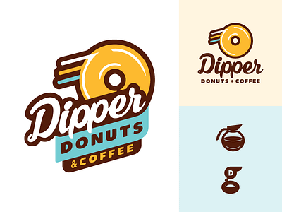 Dipper Donuts - rebrand to new brand alaska anchorage coffee delivery dipper donuts identity logo proof rebrand screamin yeti spenard