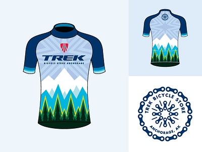 Trek Bicycles Anchorage - regional jersey / logo - shelved alaska anchorage apparel cutting room floor jersey logo screamin yeti shelved project trek bicycles trek store