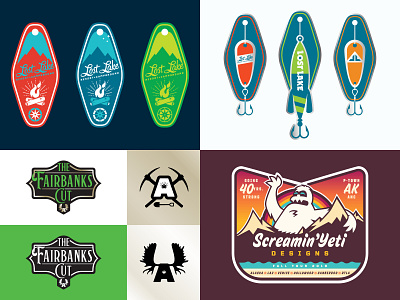 2018 - Top 4 Dribbble "Liked" posts alaska anchorage cal jam fairbanks logo lost lake merch oregon screamin yeti