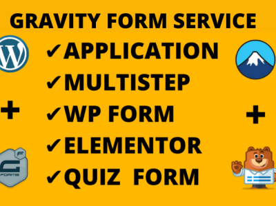 I will design unique multistep form, contact form 7,or gravity f design elementor pro illustration landing page logo squeeze page web design wordpress customization wordpress developer wordpress website