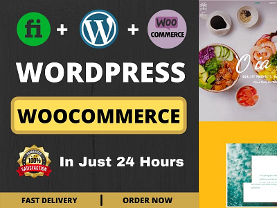 I will responsive wordpress ecommerce website with woocommerce