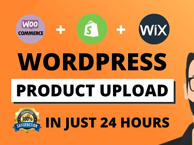 upload products on your shopify or woocommerce store within 24h design elementor pro illustration landing page logo squeeze page web design wordpress customization wordpress developer wordpress website