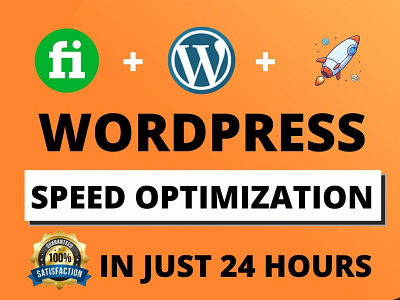 Increase wordpress website speed optimization with wp rocket design elementor pro illustration landing page logo squeeze page web design wordpress customization wordpress developer wordpress website