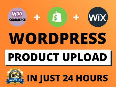 Upload products on your shopify or woocommerce store within 24 h