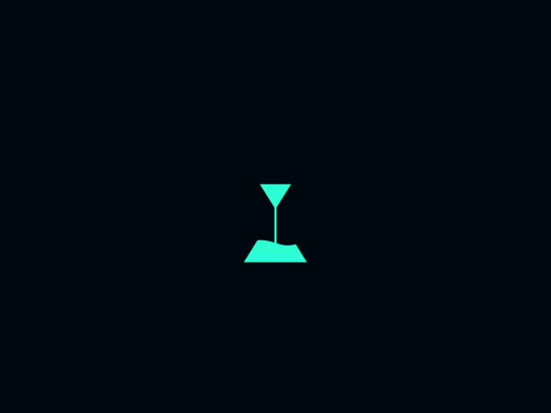 Fluid Hourglass Loading Animation animation fluid icon interaction loader loading logo material progress shapes ui ux