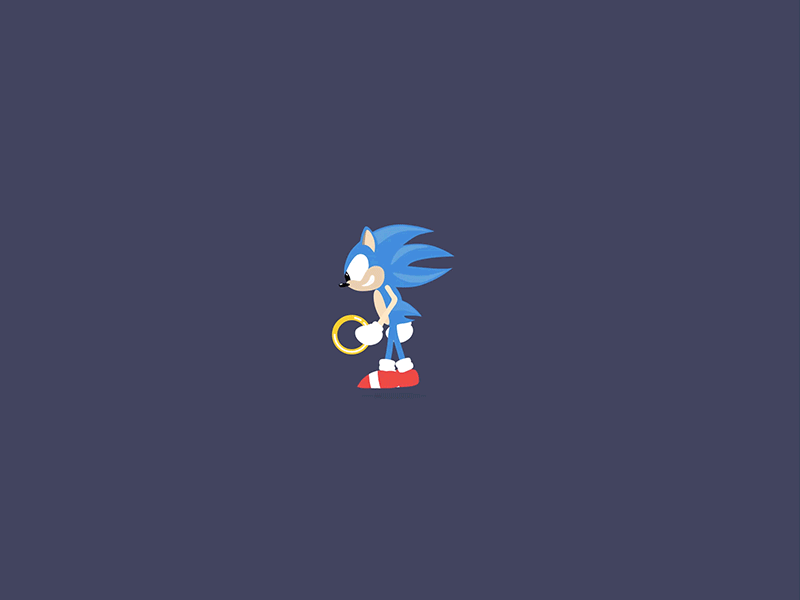 Sonic The Hedgehog - Animation Loading Loop animation app fluid loader fun ios loading material motion ui user experience user interface ux