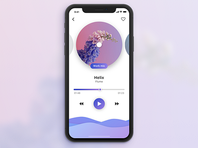 Music app fullscreen concept