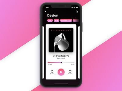 Curated podcast app concept