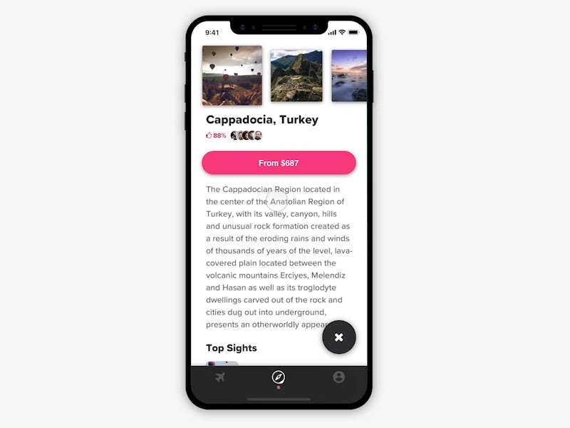 Pulldown interaction experiement interaction ios iphonex principle prototype scrolling ui ux