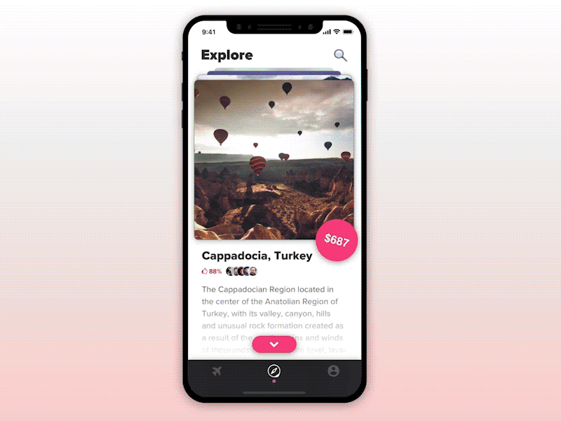 Swipe To Explore Destinations