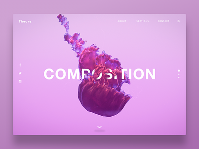 🚀Website Landing Page Concept 😎 gradient home jellyfish landing page typography web web design website