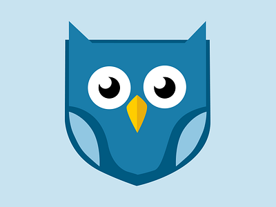 Symbol of a Brand e commerce illustration logo owl symbol