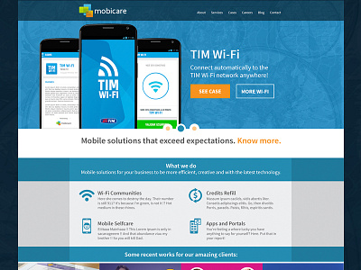 Mobile Development Company Homepage agency development homepage responsive responsive site site ui